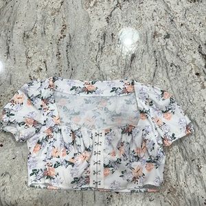 Never Used Adorable Shein Cropped Top, Size L